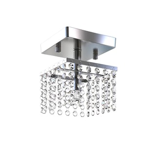Silver Orchid Joyce Chrome 1-light Crystal Chandelier