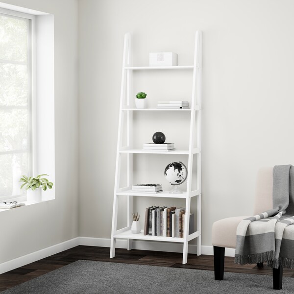 Porch & Den Longfellow Peterson 5-shelf Ladder Bookcase