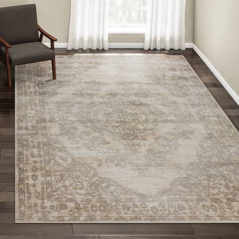Porch & Den Lorimer Distressed Oriental Area Rug