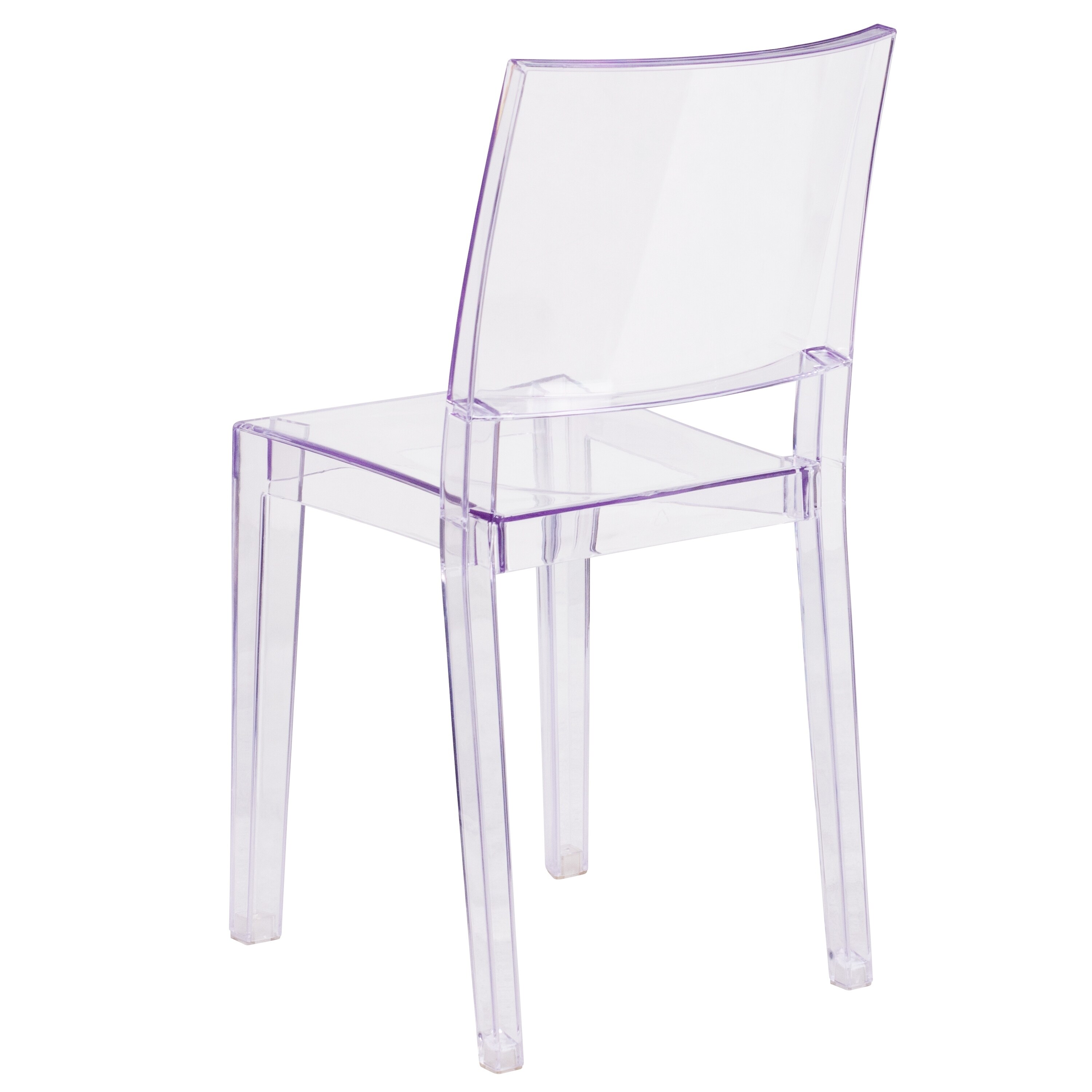 Porch Den San Leandro Transparent Stacking Dining Chair