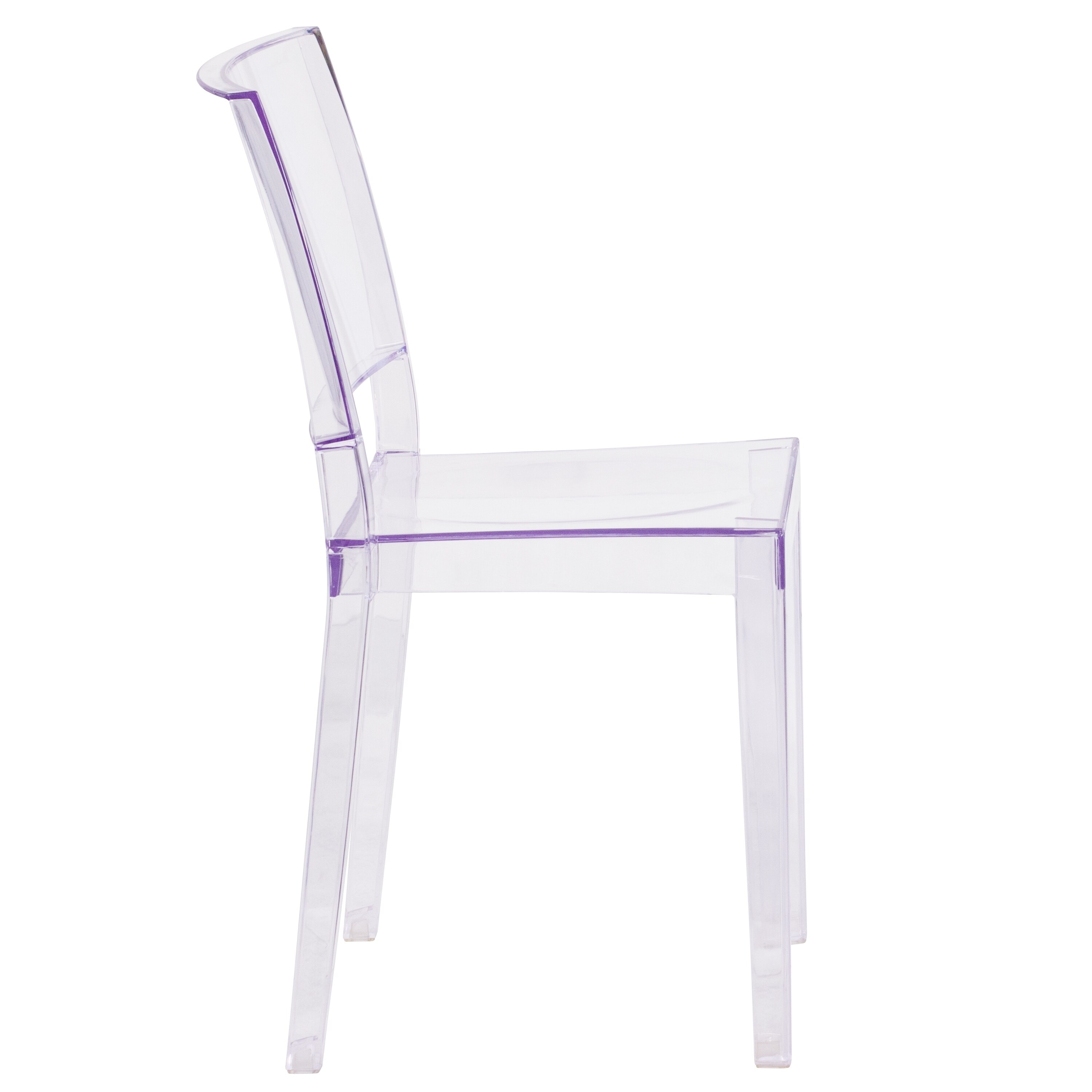 Porch Den San Leandro Transparent Stacking Dining Chair