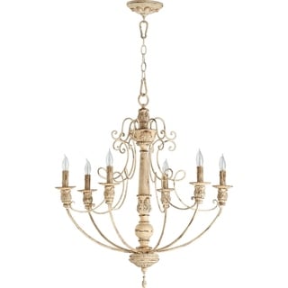 Salento 6-light Chandelier (White) - Chandeliers For Bedrooms by Overstock.com