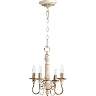 Salento 4-light Chandelier (White) - Chandeliers For Bedrooms by Overstock.com