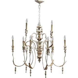 Salento 9-light Chandelier (White) - Chandeliers For Bedrooms by Overstock.com