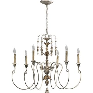 Salento 6-light Chandelier (White) - Chandeliers For Bedrooms by Overstock.com