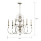 preview thumbnail 4 of 2, Salento 6-light Chandelier