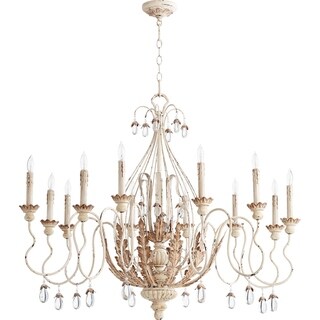 Quorum International Venice Cage Family 12 Light Transitional Chandelier (persian white) - Chandeliers For Bedrooms by Overstock.com