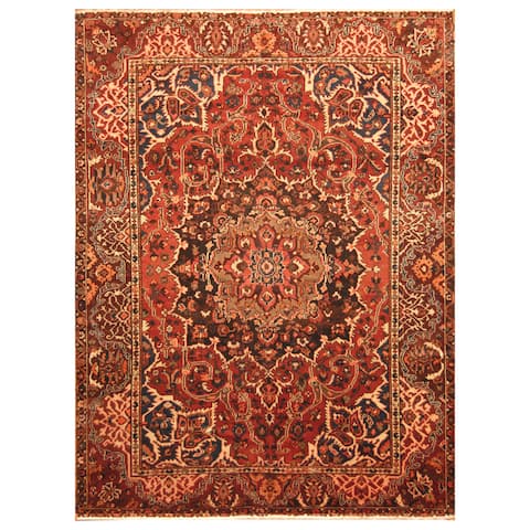 Handmade One-of-a-Kind Bakhtiari Wool Rug (Iran) - 8'6 x 11'8