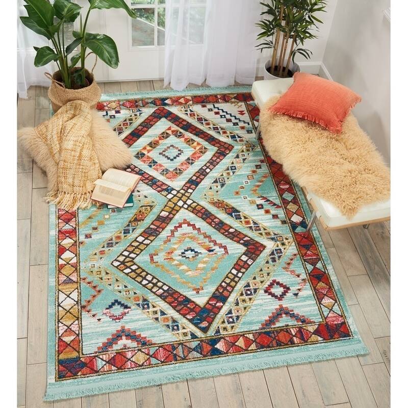 Nourison Tribal Decor Diamond Area Rug