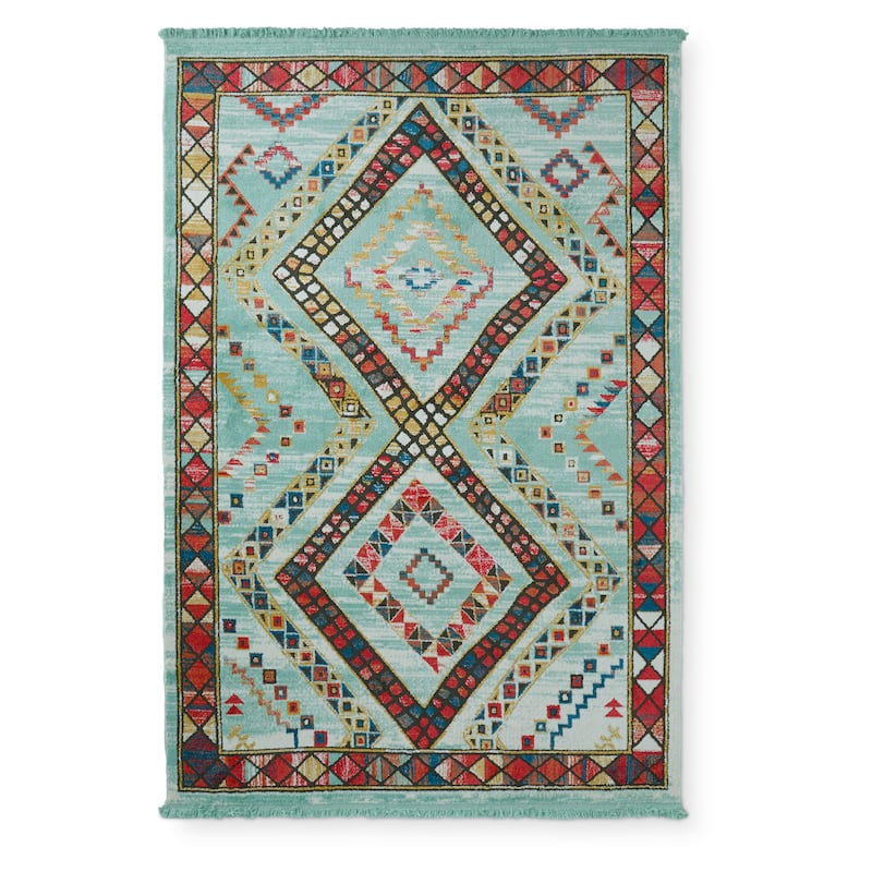 Nourison Tribal Decor Diamond Area Rug