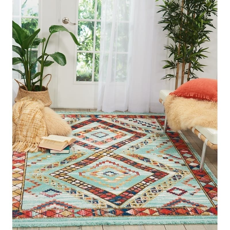 Nourison Tribal Decor Diamond Area Rug