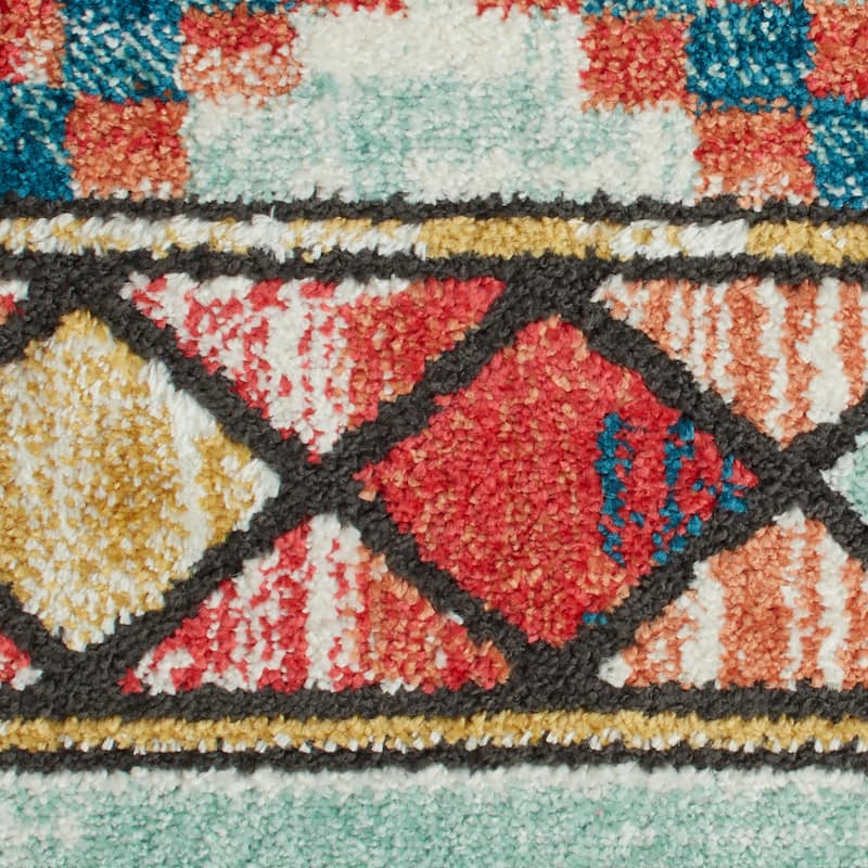Nourison Tribal Decor Diamond Area Rug