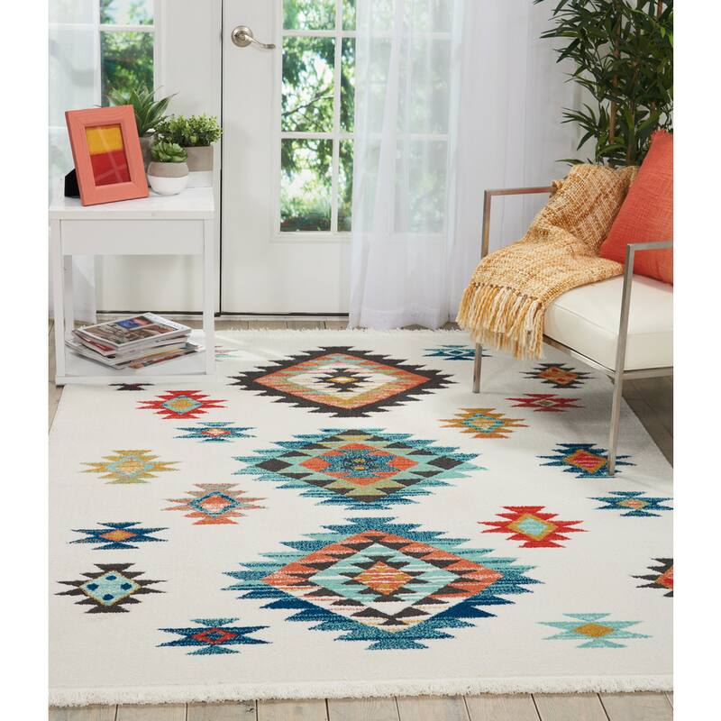 Nourison Tribal Decor Aztec Geometric Area Rug