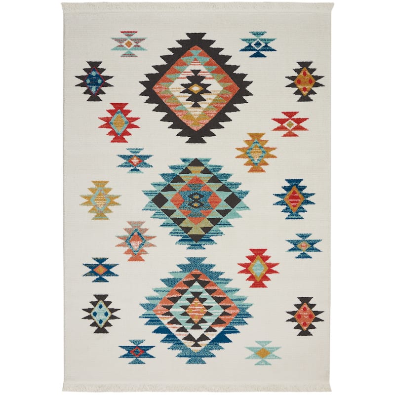 Nourison Tribal Decor Aztec Geometric Area Rug