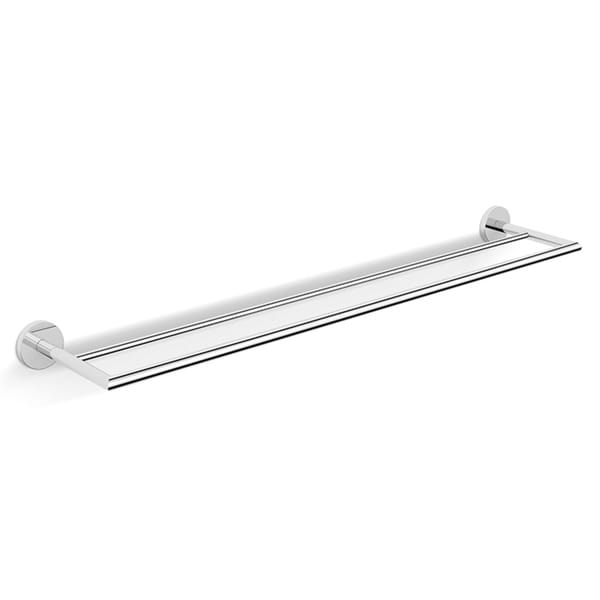 Polished chrome towel discount bar