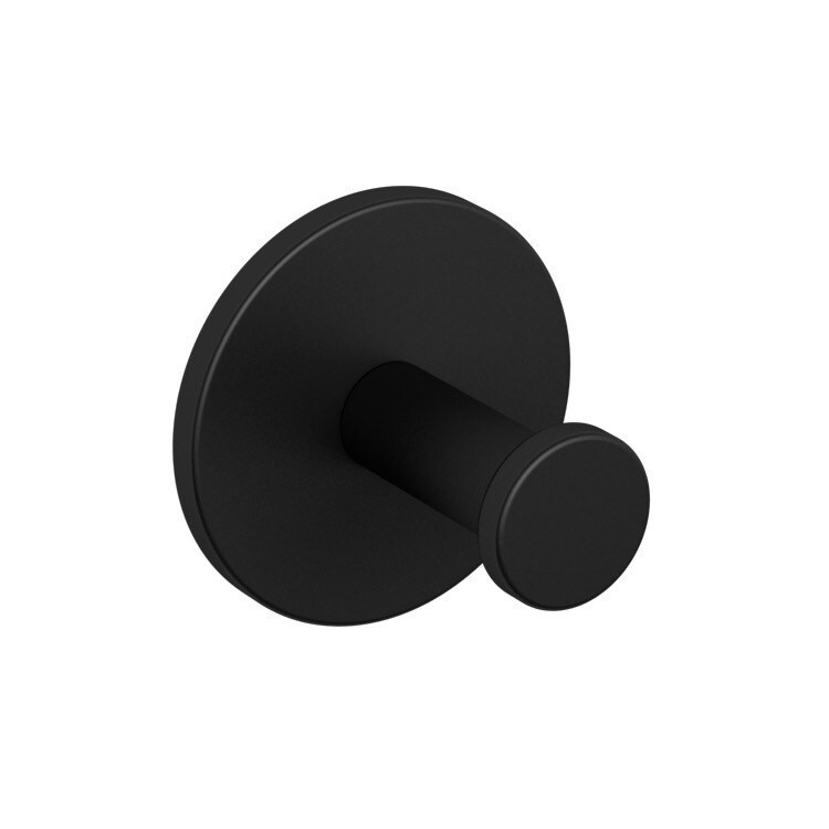 Matte Black Single Bathroom Hook Black eBay