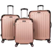 Kenneth Cole Reaction Renegade 3-Piece 20"/24"/28" Lightweight Hardside Expandable 8-Wheel Spinner Luggage Set - Multiple Colors