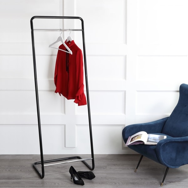 Happimess Lucas Cantilever 598 Garment Rack Black Chrome