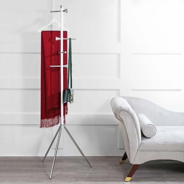 Shop Happimess Aiden 40040 40Hook Metal Coat Rack White On Sale Enchanting Room And Board Coat Rack Shop Happimess Aiden 40040 40Hook Metal Coat Rack White On Sale Enchanting Room And Board Coat Rack