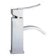 preview thumbnail 4 of 3, ALFI brand Polished Chrome Square Body Curved Spout Single Lever Bathroom Faucet - Silver
