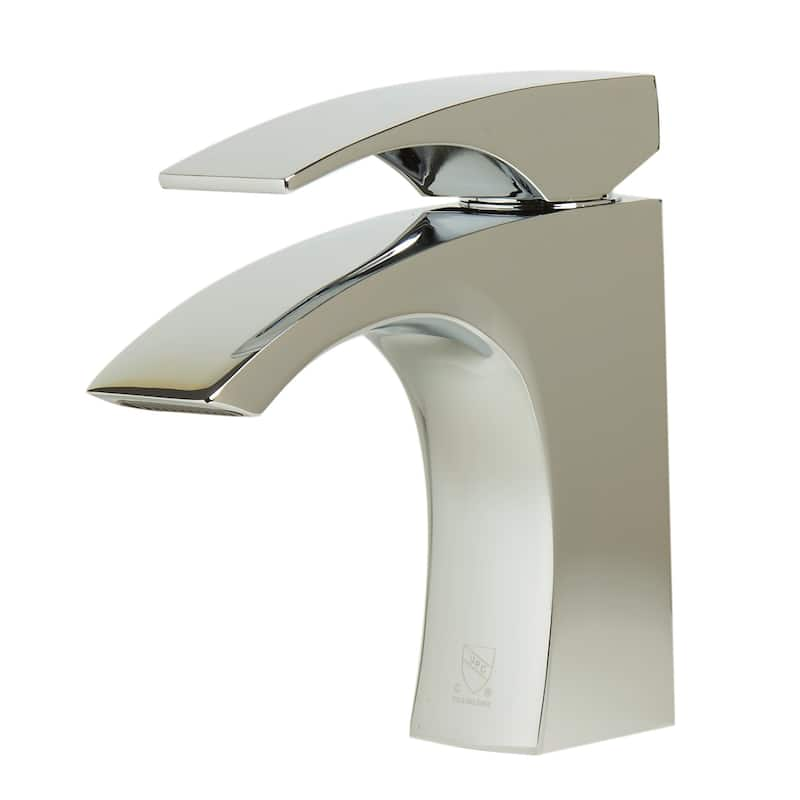 ALFI brand Polished Chrome Single Lever Bathroom Faucet - Silver