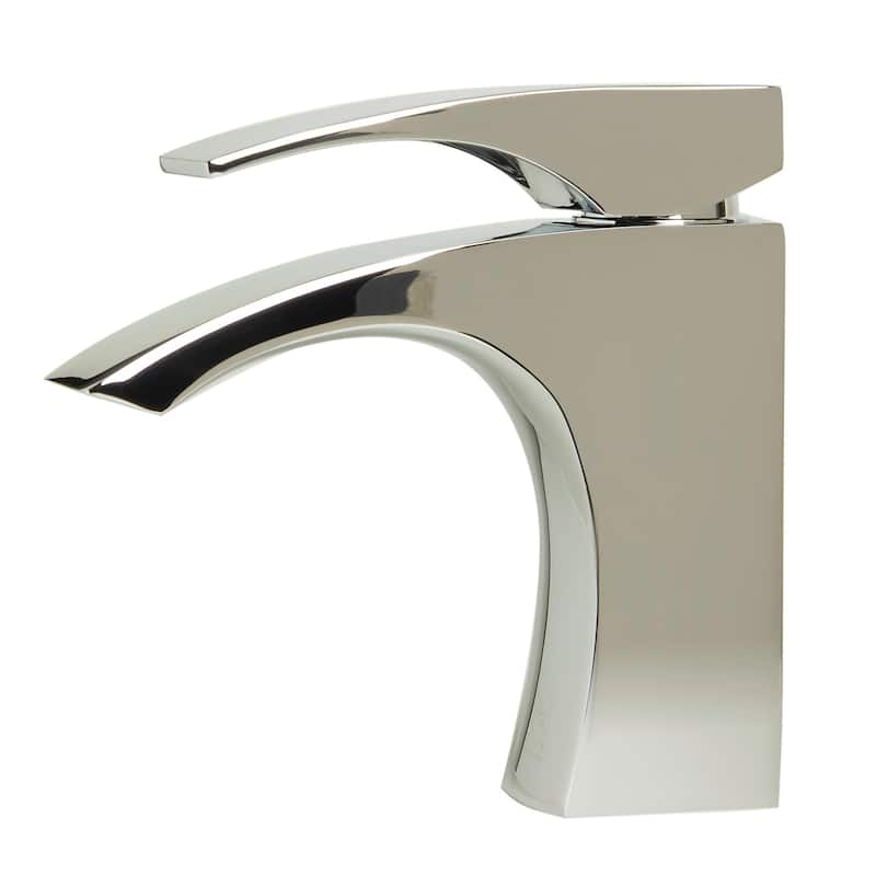 ALFI brand Polished Chrome Single Lever Bathroom Faucet - Silver