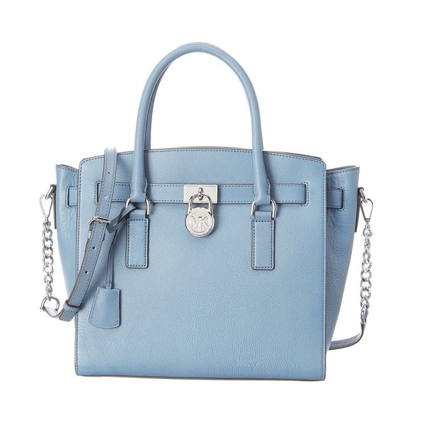 michael kors hamilton satchel blue