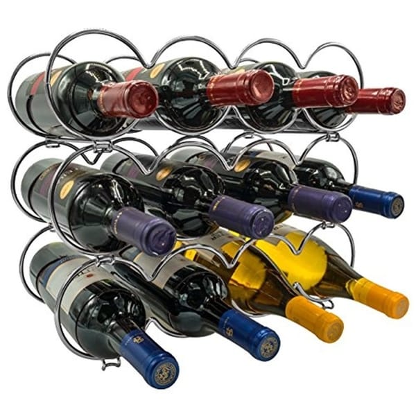 Wine rack online silver