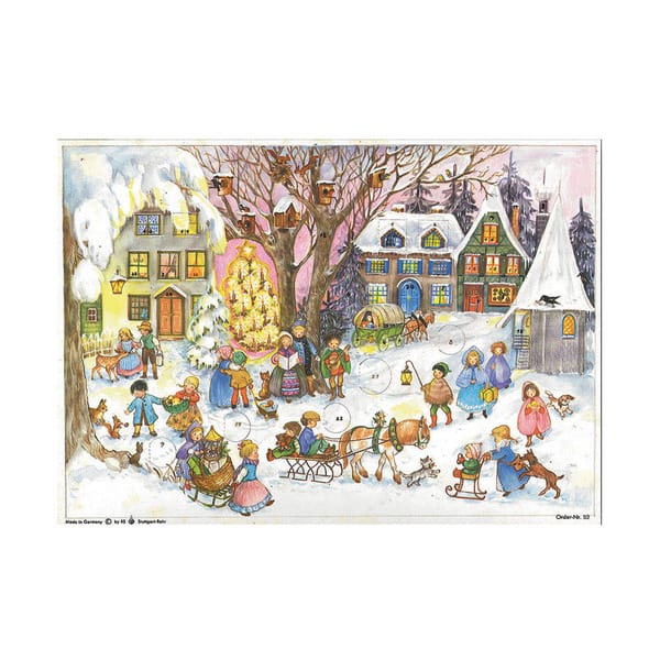 Sellmer Holiday Seasonal Decor Small Village scene with Carolers Advent ...