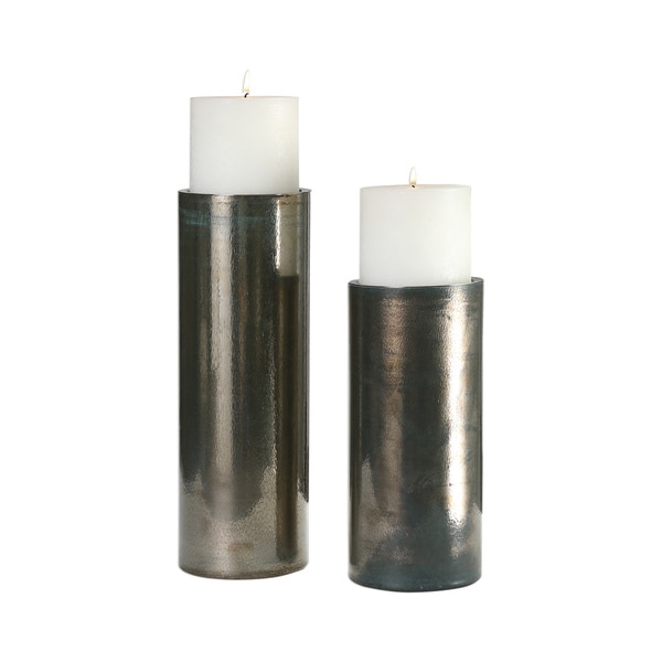 Uttermost Amala Iridescent Candleholders (Set of 2)