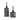 Uttermost Varuna Cobalt Blue Bottles (Set of 2)