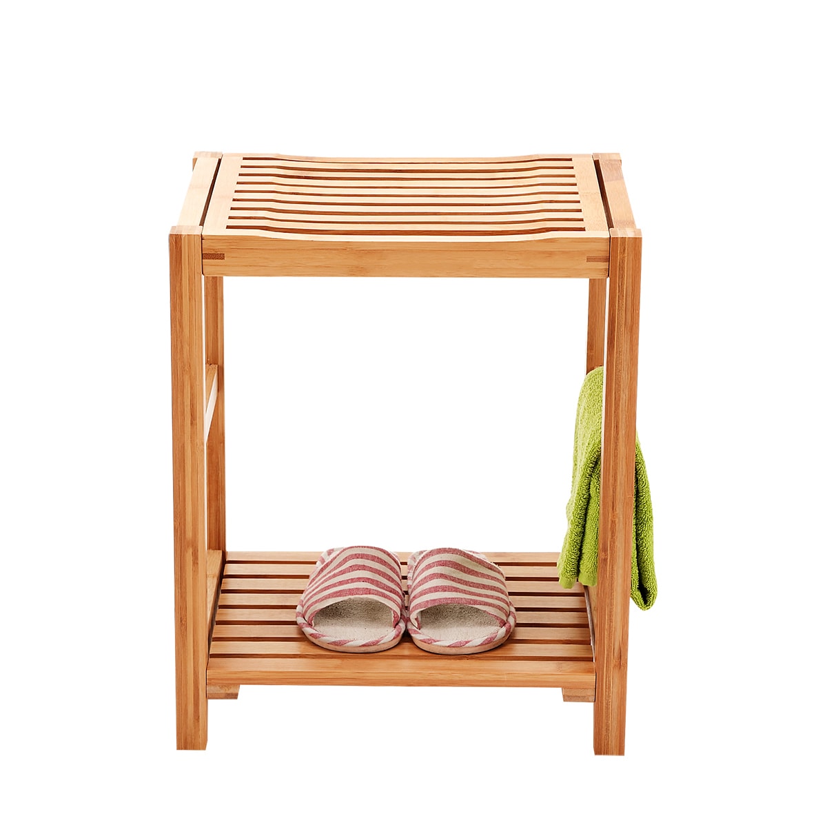 Newridge Home Natural Bamboo Shower Bench Seat Shaving Stool Spa Bath With Storage Shelf Newridge Home Natural Bamboo Shower Bench Seat Shaving Stool Spa Bath With Storage Shelf
