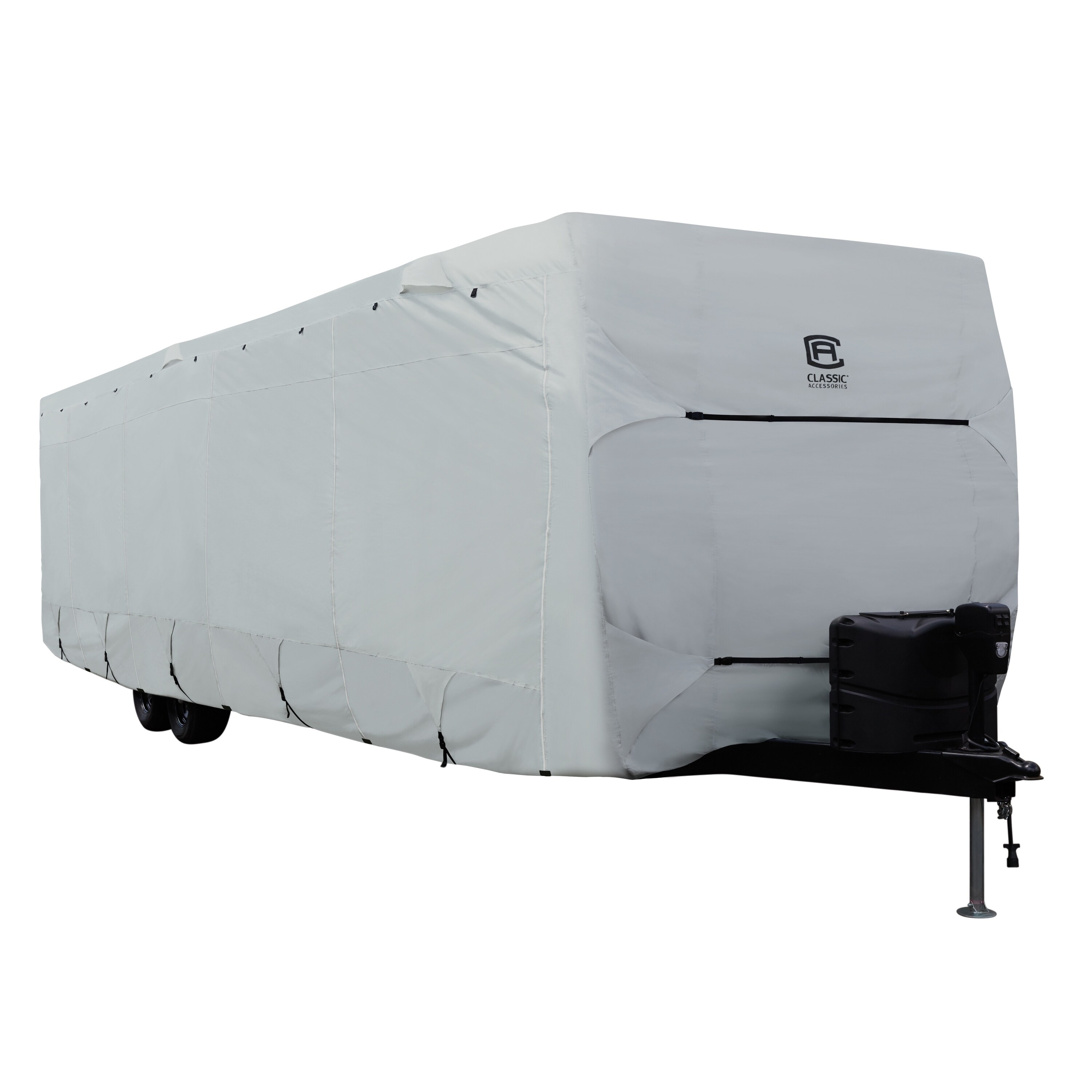 Classic Accessories Over Drive PermaPRO™ Deluxe Water-Repellent Travel Trailer Cover, Fits 35' - 38' RVs