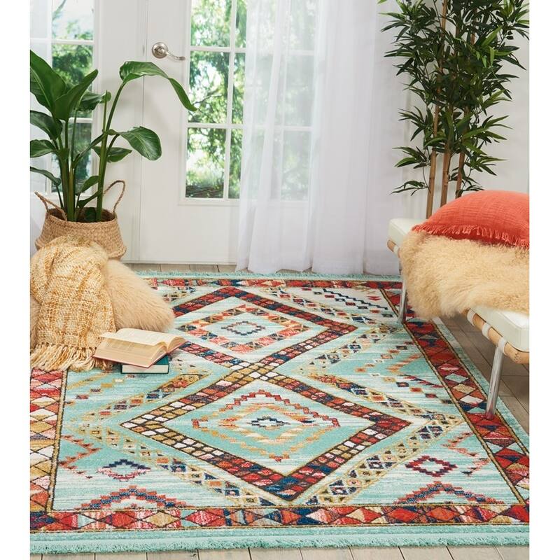 Nourison Tribal Decor Diamond Area Rug