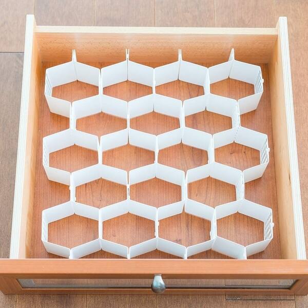 Shop Evelots Drawer Organizer Divider Sock Belt Scarf Underwear