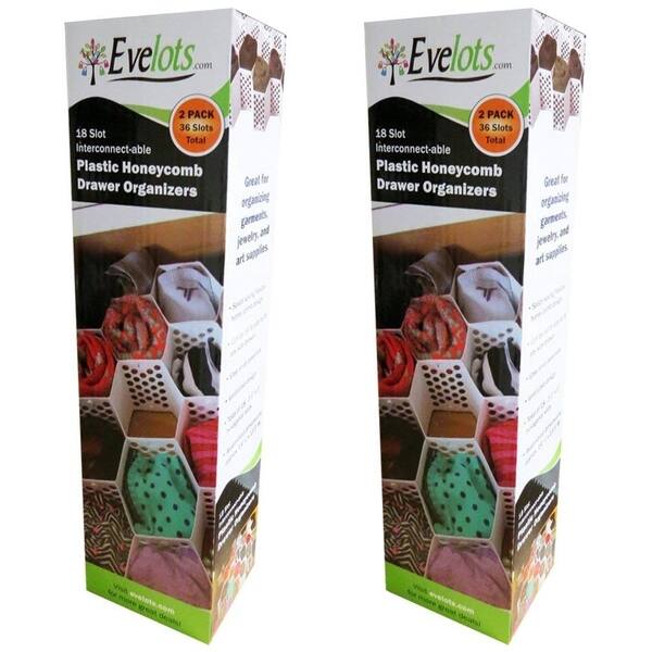 Shop Evelots Drawer Organizer Divider Sock Belt Scarf Underwear