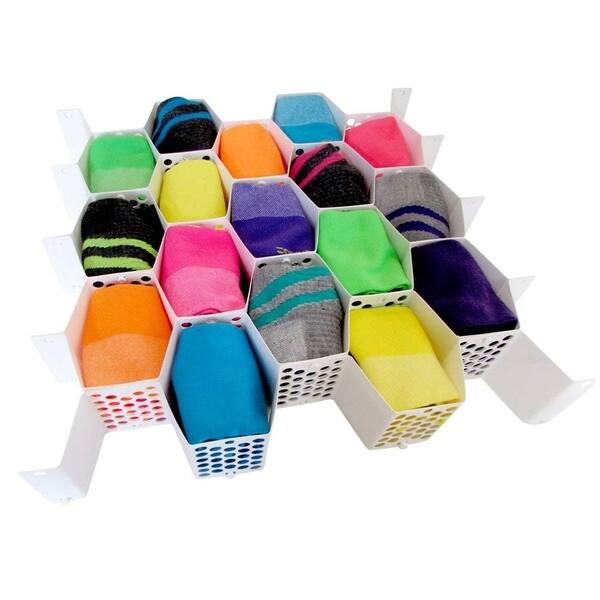 Shop Evelots Drawer Organizer Divider Sock Belt Scarf Underwear