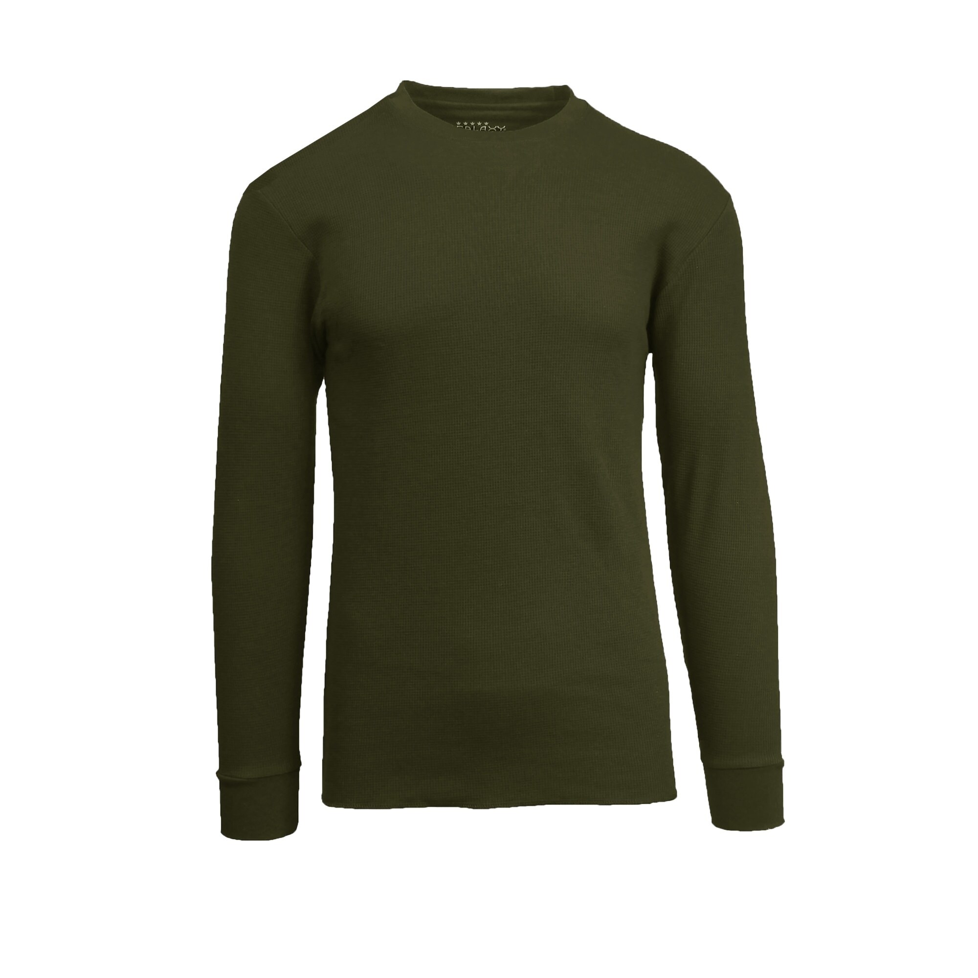 Details about / Exertek Mens L Waffle Weave Thermal Crew Neck Long Sleeve Gray /& Green Shirt New