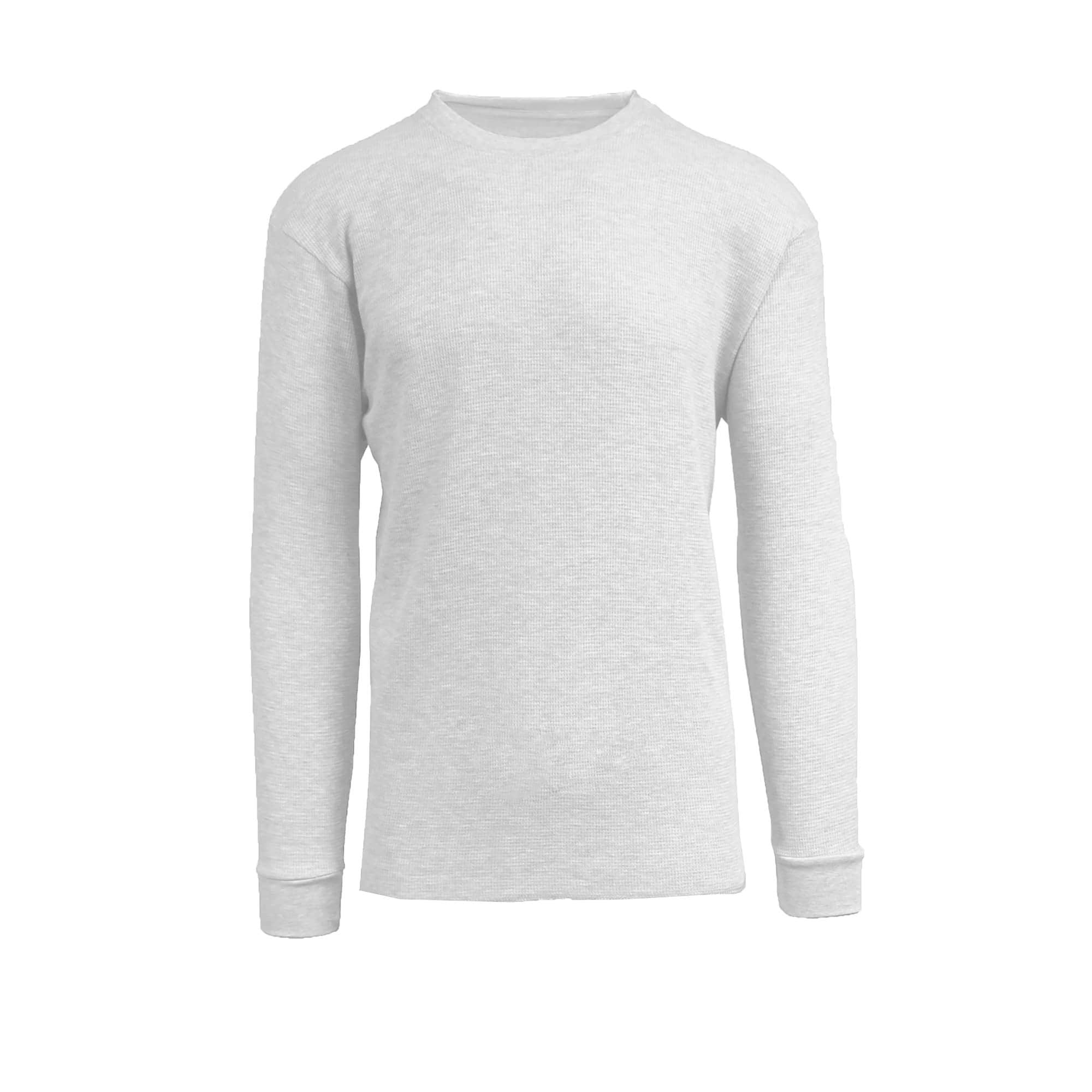 Long Sleeve Crew Neck Thermal Waffle 