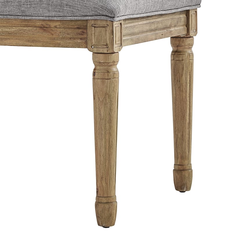 Deana Ornate Linen Dining Chairs (Set of 2) by iNSPIRE Q Artisan