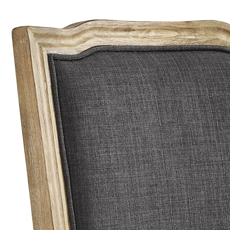 Deana Ornate Linen Dining Chairs (Set of 2) by iNSPIRE Q Artisan