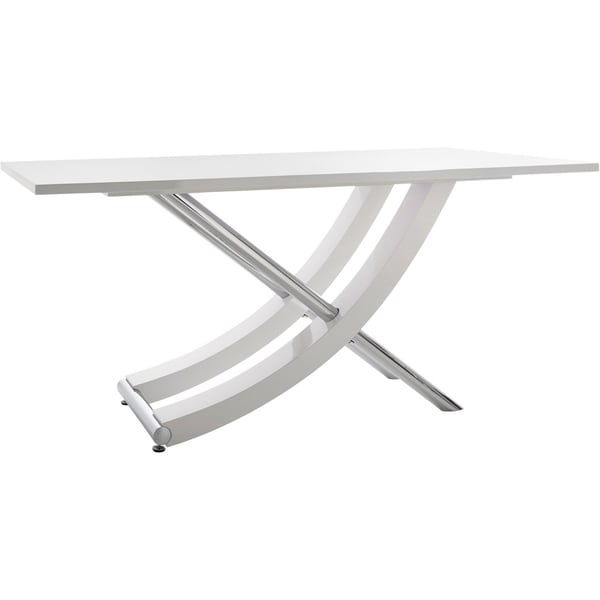 Scandinavian Living Carl High Gloss Chrome Dining Table Carl High Gloss Chrome Dining Table