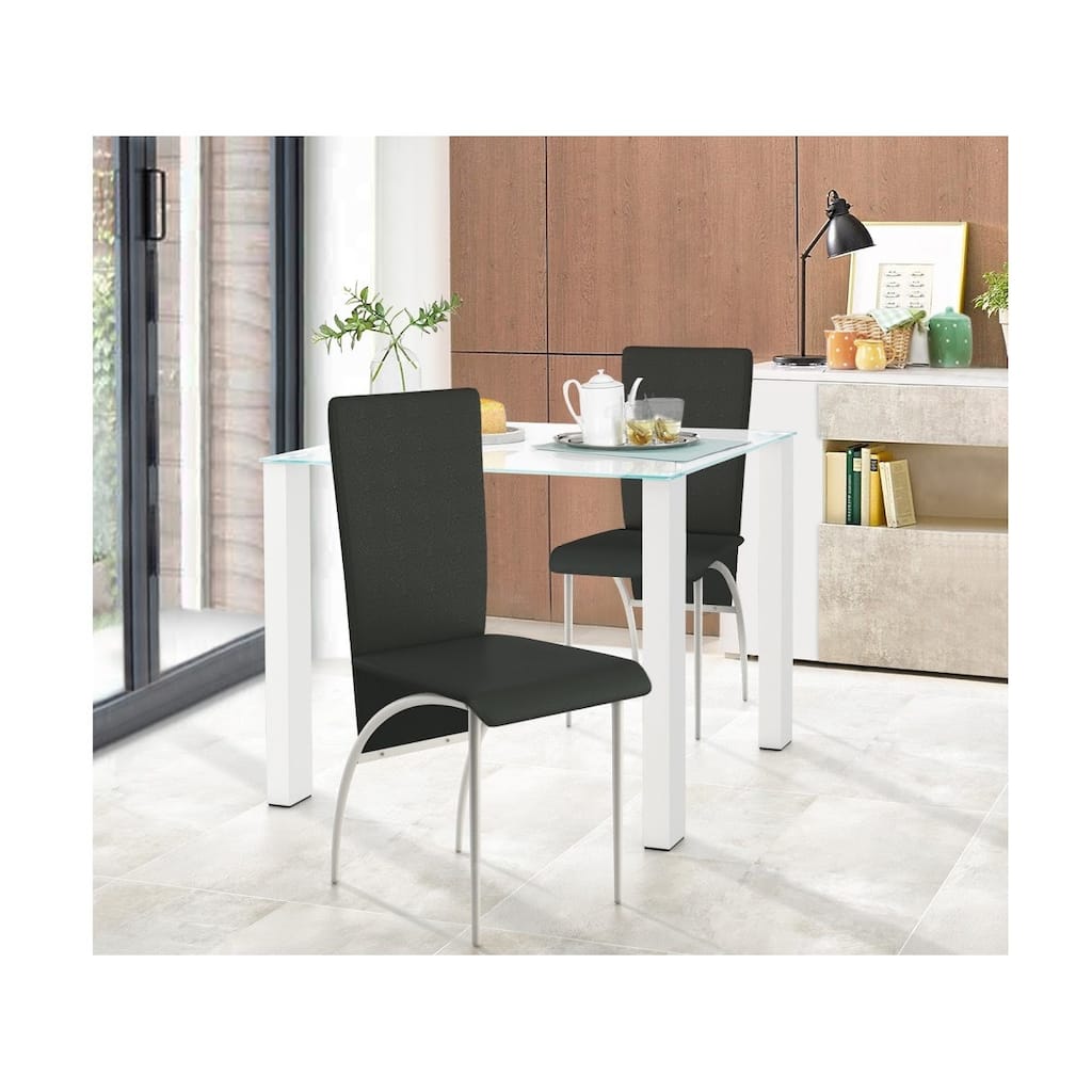 Dante Dining Table small, glass / high-gloss