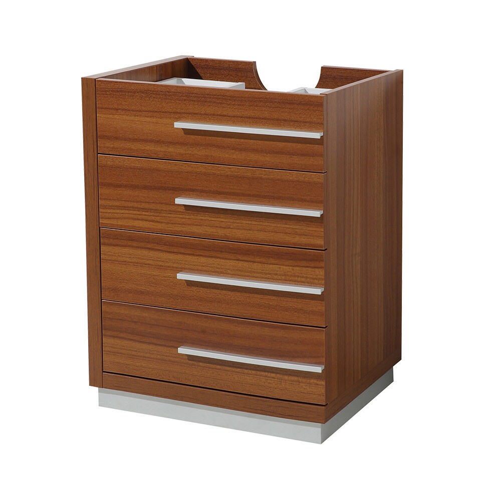 Fresca Livello 24 in. Teak Modern Bathroom Vanity with Medicine Cabinet