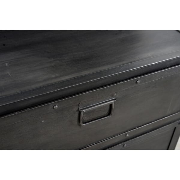 Shop Industrial Black Metal 6 Drawer Dresser Overstock 19402112