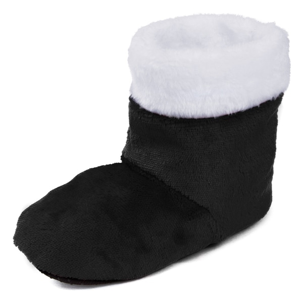 white fuzzy boot slippers