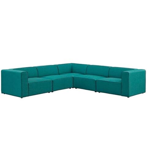 Mingle 5-piece Upholstered Fabric Sectional Sofa Set