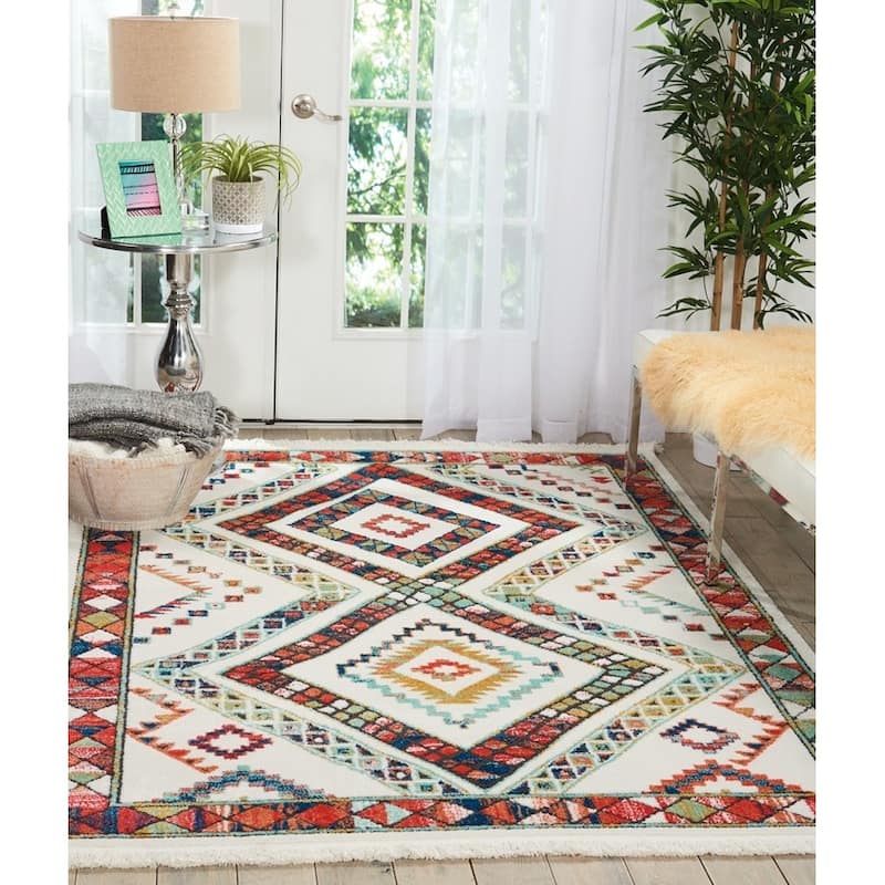 Nourison Tribal Decor Diamond Area Rug