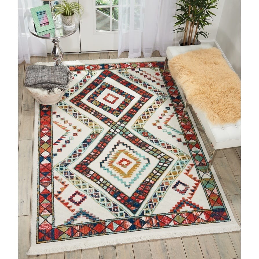 Nourison Tribal Decor Diamond Area Rug