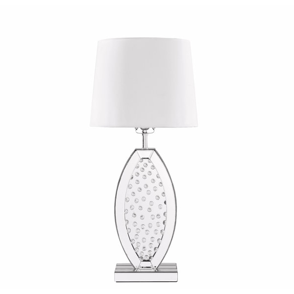 silver sparkly lamp